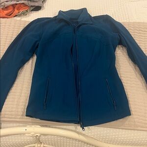 lululemon athletica Teal Zip-Up Varsity Jacket